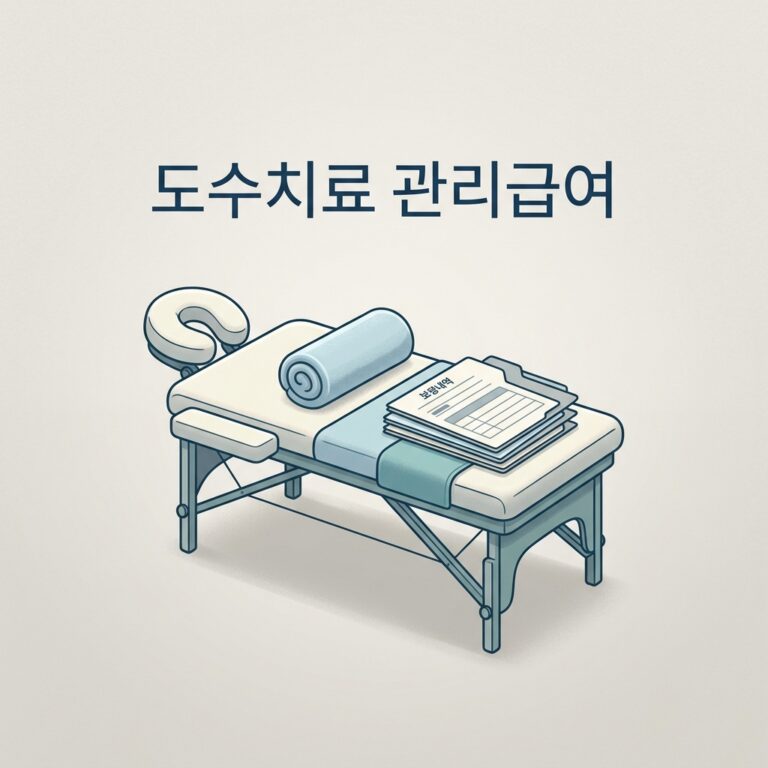 도수치료 관리급여