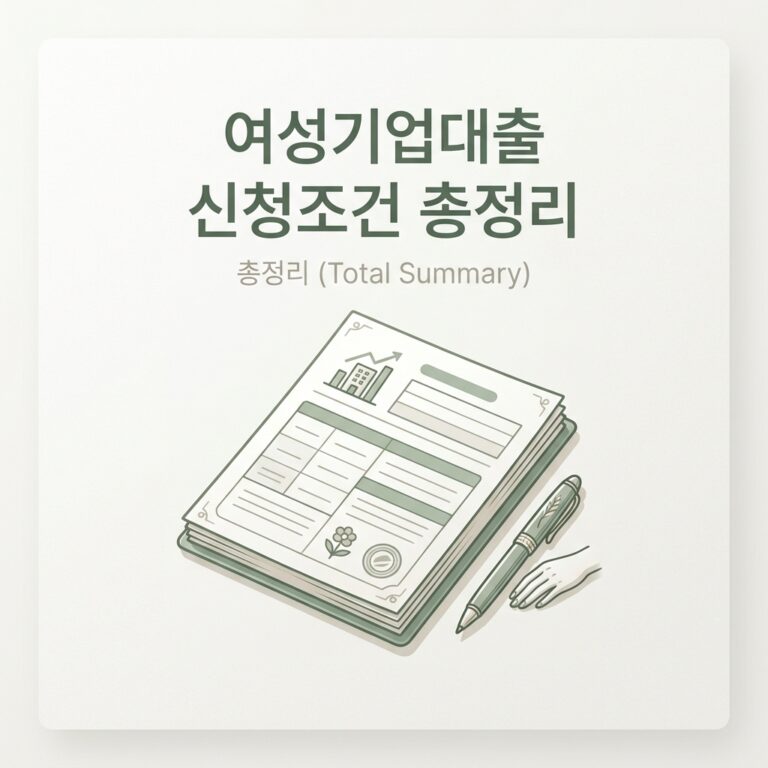 여성기업대출 신청조건 총정리