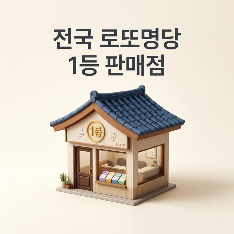 전국 로또명당 1등 판매점