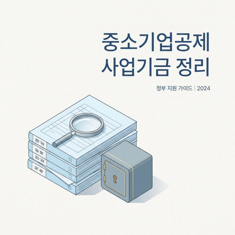 중소기업공제사업기금 정리