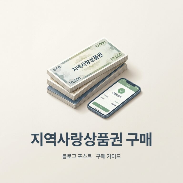 지역사랑상품권 구매