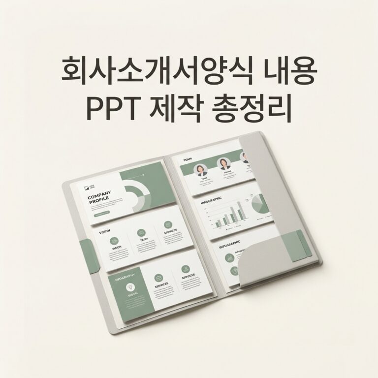 회사소개서양식 내용 PPT 제작 총정리